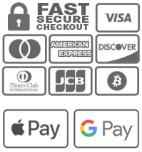 All major credit cards and online payment types.